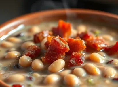 Haricots Pintos au Lard Fumé