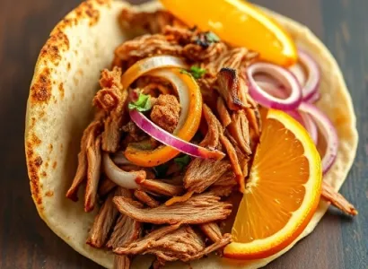 Carnitas de porc à l'orange