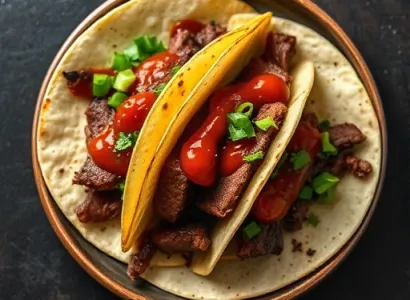 Tacos de bavette à la sauce chipotle