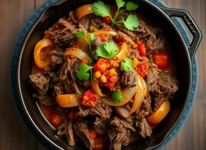 Bœuf effiloché à la mexicaine