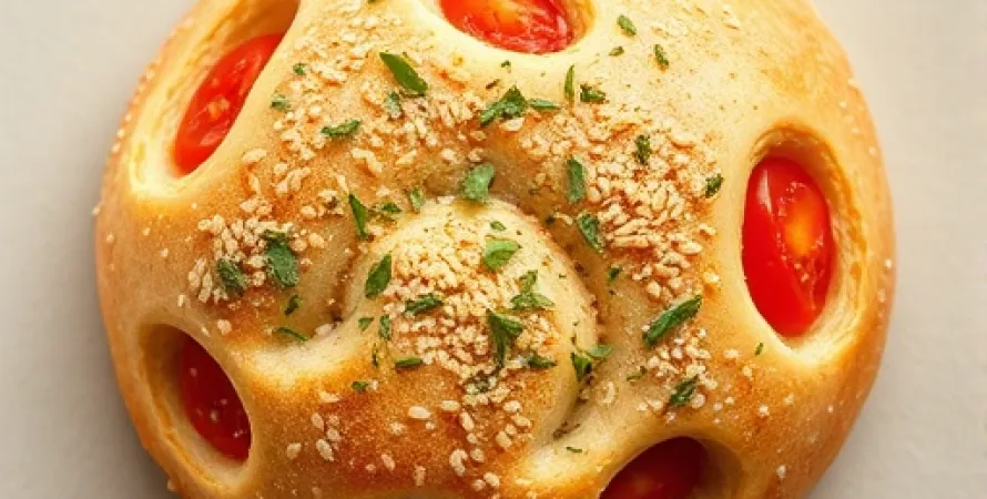 Pain aux tomates et herbes fraîches