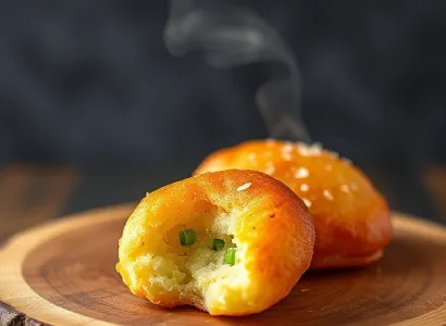 Beignets de pomme de terre à la ciboulette
