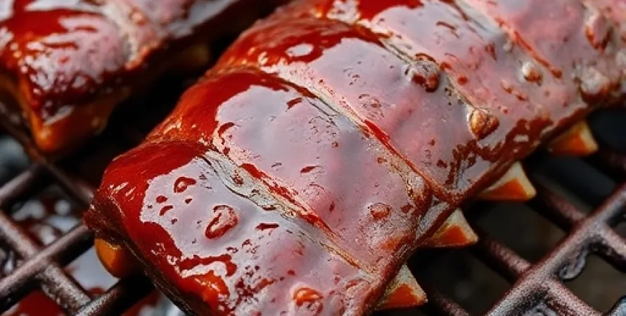 Côtes de porc braisées au cola
