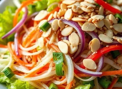 Salade Croustillante Asiatique au Sésame