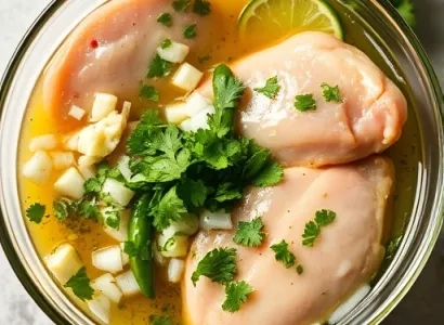 Marinade mexicaine au citron vert et coriandre