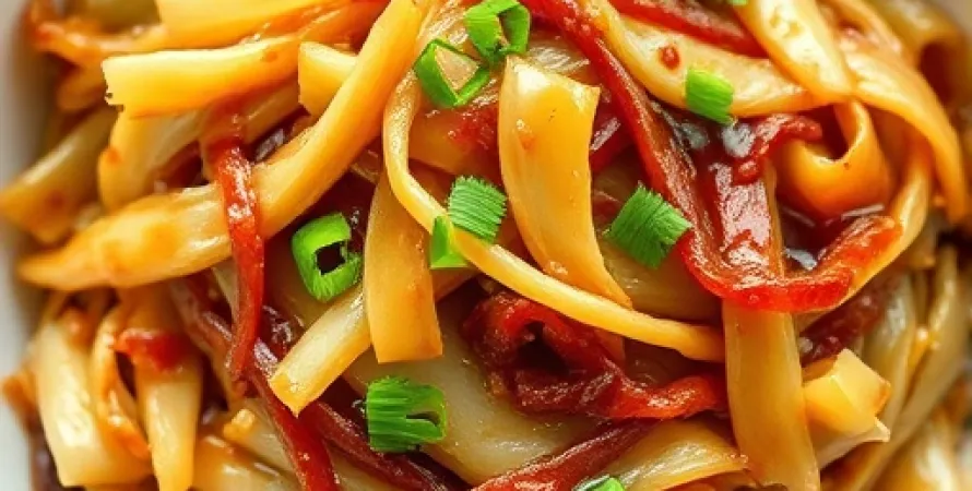 Chou sauté au gingembre et à l'ail