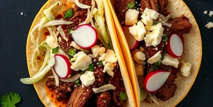Tacos au canard sauce mole