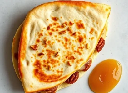 Quesadilla au fromage Havarti et noix de pécan