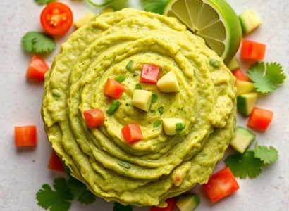 Guacamole crémeux à l'avocat
