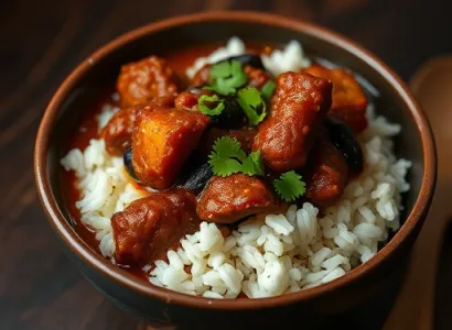 Porc mijoté aux haricots noirs