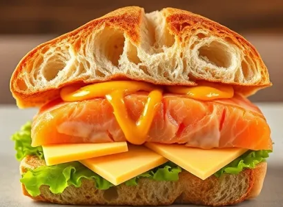 Sandwich au Saumon et Moutarde de Dijon