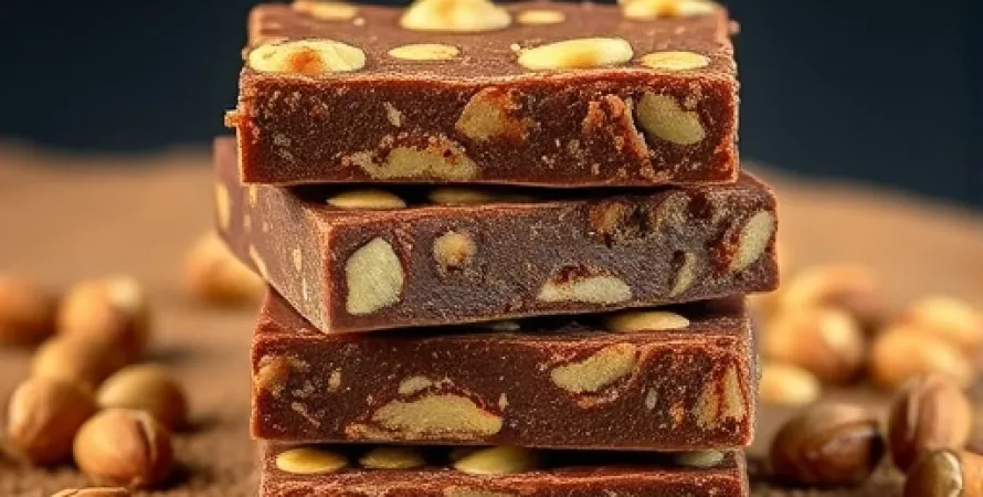 Barres Croustillantes Chocolat-Noisettes