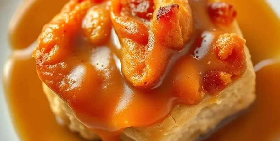 Pudding aux croissants caramel