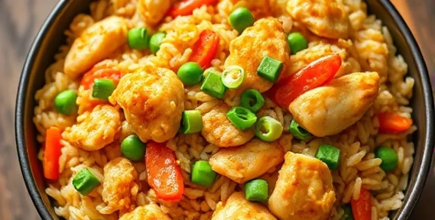 Riz frit au poulet