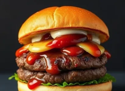 Burger au Bœuf et Sauce Teriyaki