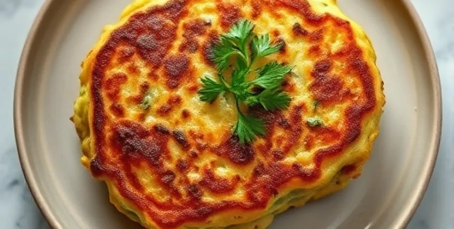Galettes de courgettes aux champignons