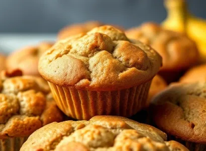 Muffins banane et protéines
