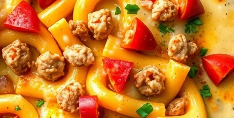 Gratin de pâtes au thon et légumes