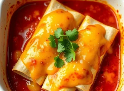 Enchiladas au Poulet et Fromage