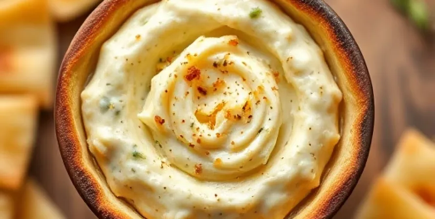 Tartinade crémeuse d'artichauts et parmesan