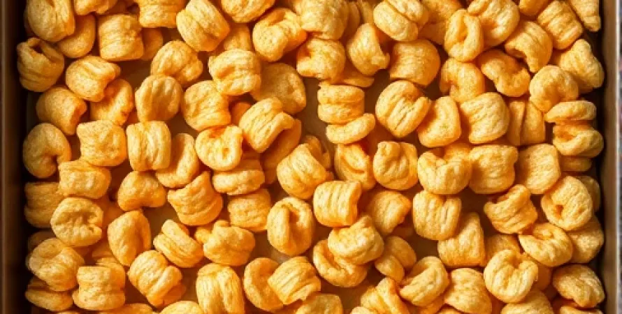 Carrés croustillants au beurre de cacahuète