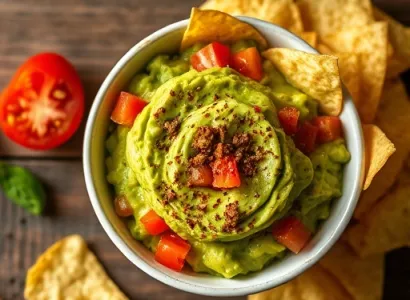 Guacamole crémeux aux tomates et cumin