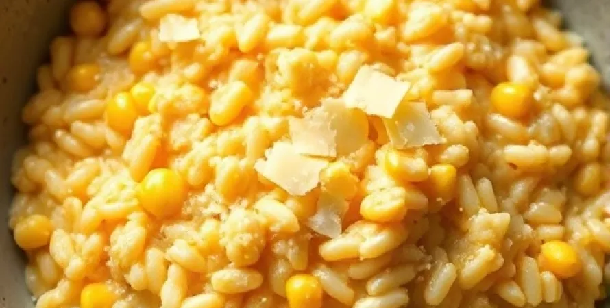 Risotto crémeux au maïs frais