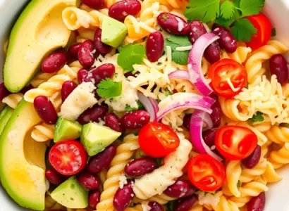 Salade de Pâtes Style Mexicain