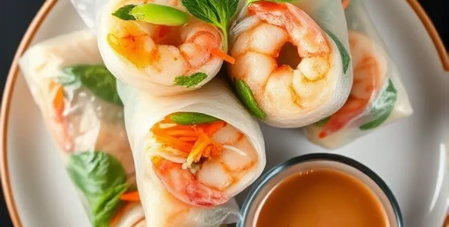 Rouleaux de Printemps aux Crevettes
