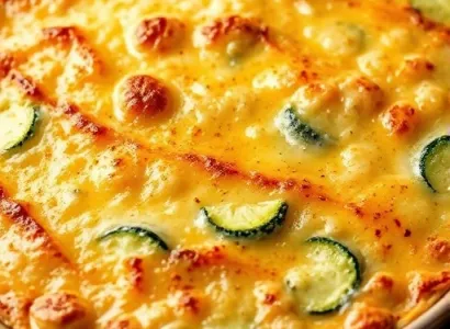Gratin de courgettes au cheddar