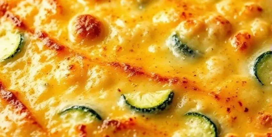 Gratin de courgettes au cheddar