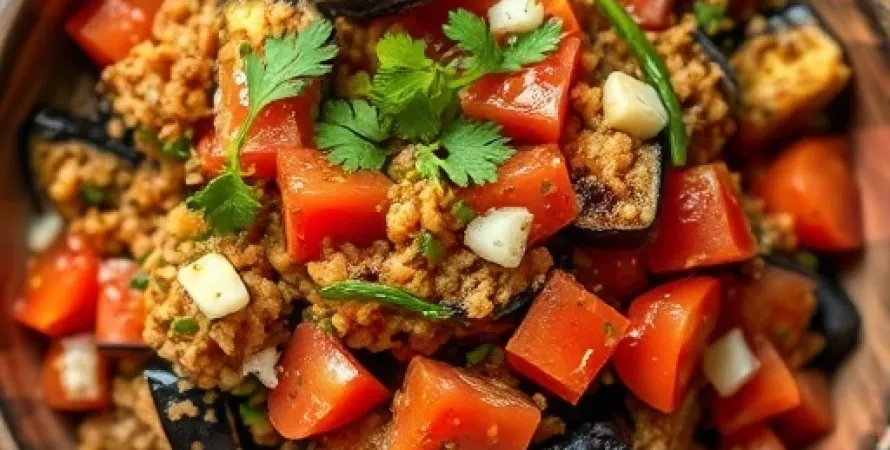 Salade d'Aubergine Libanaise