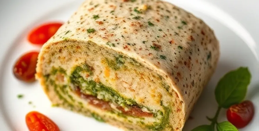 Terrine froide au pesto et tomates séchées