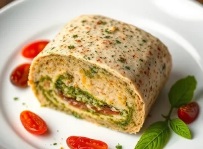 Terrine froide au pesto et tomates séchées