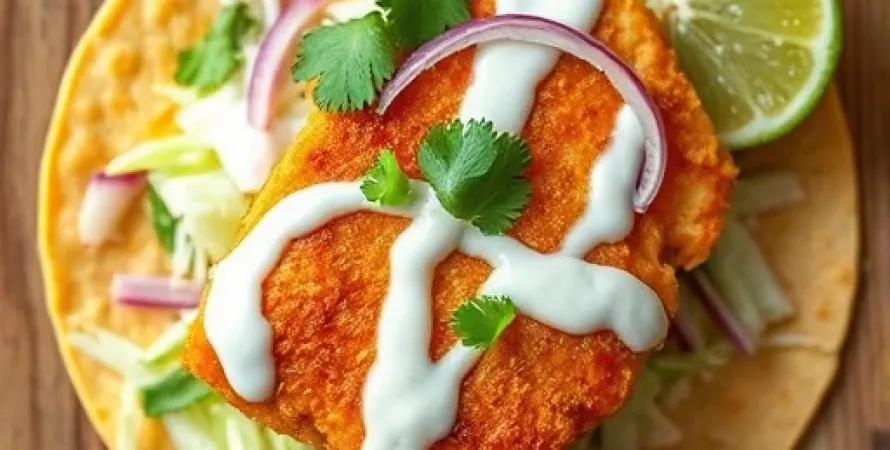 Tacos de poisson croustillants
