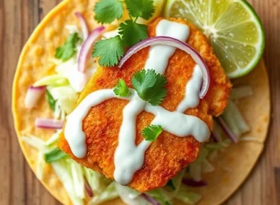 Tacos de poisson croustillants