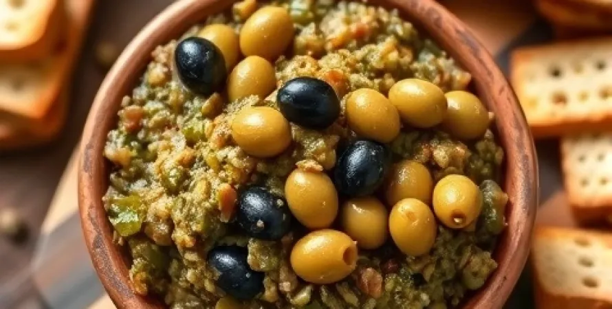 Tapenade d'olives verte et noire