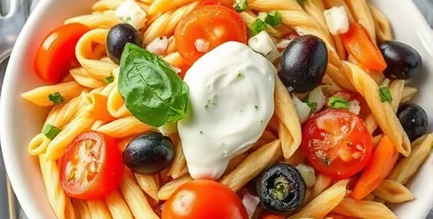 Salade de pâtes printanière