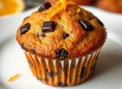 Muffins à l'orange et chocolat noir