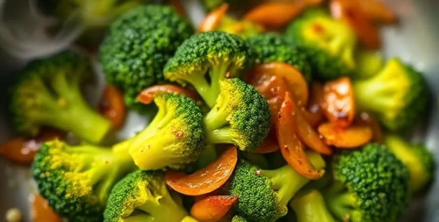 Brocoli aux échalotes et graines de moutarde noire