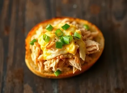 Tartines au Poulet et Fromage Grillé