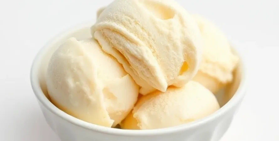 Glace à la Vanille Végétalienne