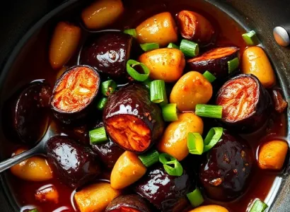 Aubergines Sautées Sauce Piquante du Sichuan