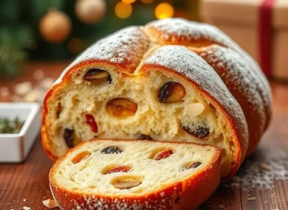 Stollen allemand aux fruits confits