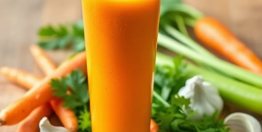 Boisson vitalité aux légumes frais