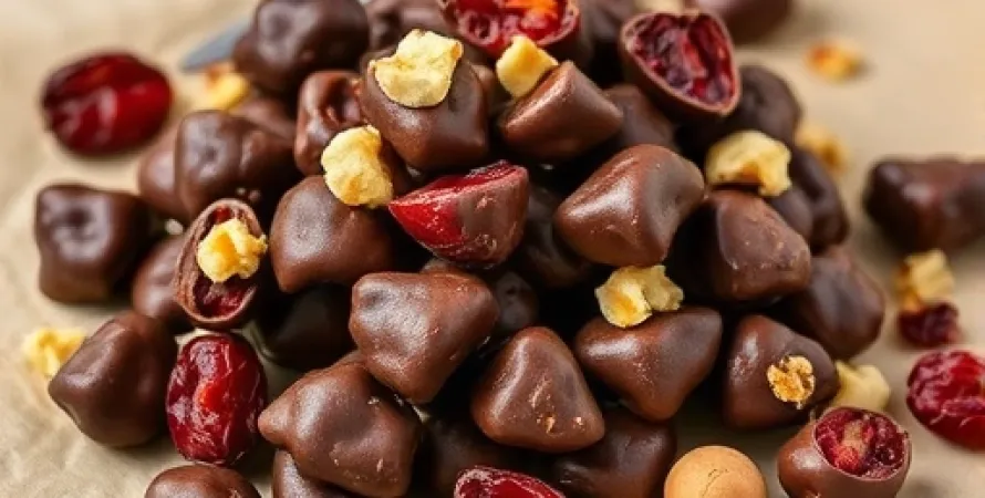 Rochers au Chocolat et Fruits Secs