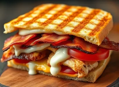 Panini au Poulet et Bacon