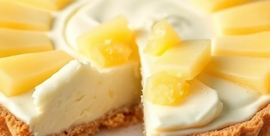 Tarte légère à l'ananas et citron vert