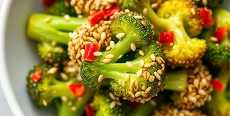 Brocoli au sésame et piment