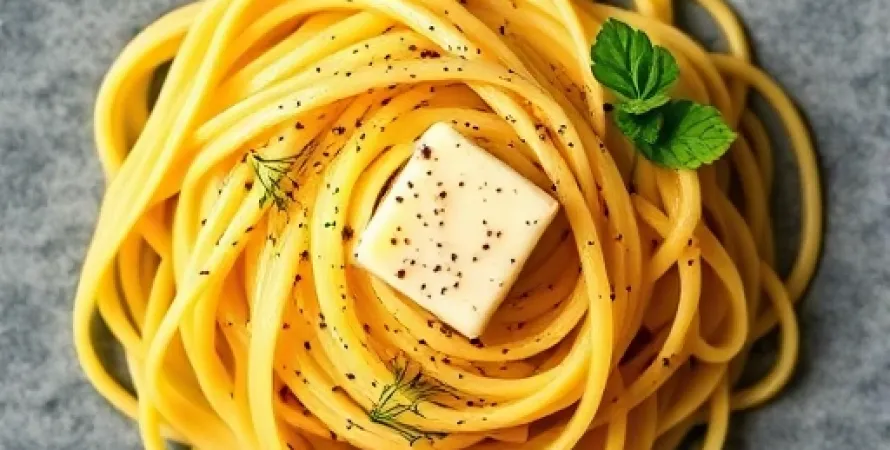 Tagliatelles au citron et poivre noir